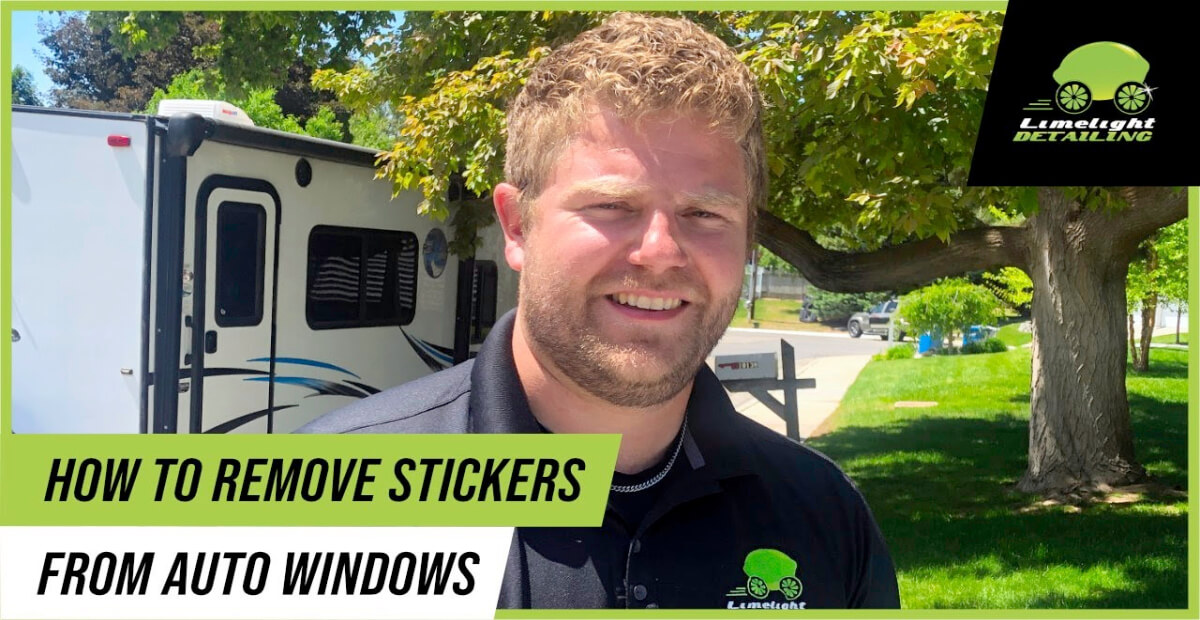 How to Remove Stickers from Auto Windows